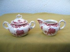 Zuckerdose + Milchkännchen von Villeroy & Boch Valeria rot 