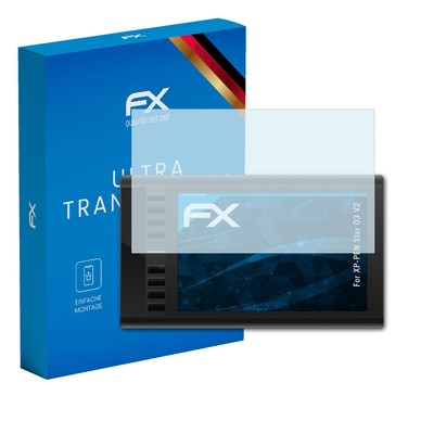 atFoliX 2x Displayschutzfolie für XP-PEN Star 03 V2 Schutzfolie klar Folie