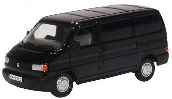 VANS Oxford Diecast 76T4004 VW T4 Van Black OO Gauge
