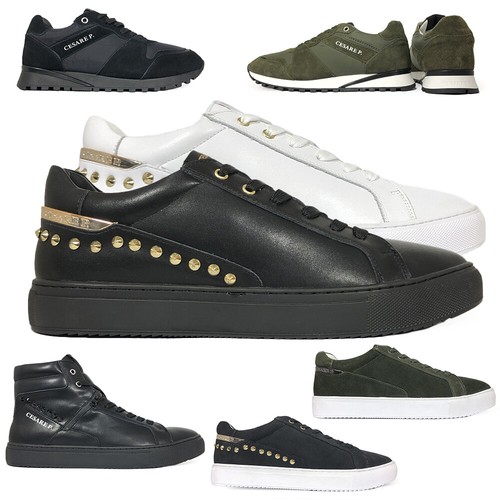 Cesare P. by Paciotti scarpe da uomo James Philippe nero bianco verde  grigio | eBay