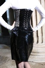 Lackrock Lack PVC Rock Minirock Gothic S M L XL 2XL 3XL 4XL Rock