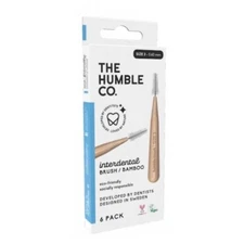 Interdental Brush Standard 0.60mm Blue  8 Count By The Humble Co