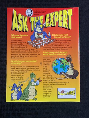 1990's DINOSAURS! Atlas Magazine #9 VF 8.0 Discover The
