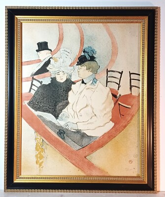 1964 HENRI de TOULOUSE-LAUTREC MOURLOT Ed ORIGINAL LITHOGRAPH ''LA GRANDE LOGE''