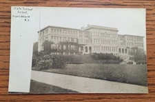 Antique RPPC REAL PHOTO POSTCARD State Normal School PROVIDENCE RI Circa 1910