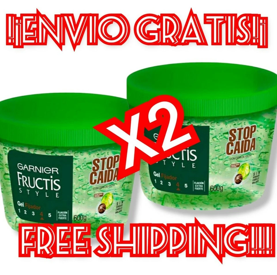 2 x 600 g Garnier Fructis Style Gel Anticaída/Detener Caida Detener Caída (🆓🚚) Foto 3 de 4