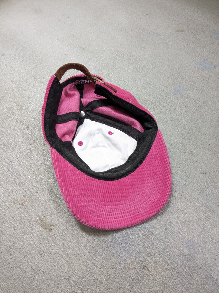 Supreme S Cap 6 Panel Corduroy Hat Magenta Pink Leather Supreme S Cap 6 Panel Corduroy Hat Magenta Pink Leather