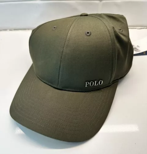 NEW Polo Ralph Lauren Mens Baseball Cap Hat Logo Plaque Armadillo Green NWT
