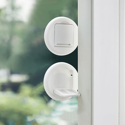 2PCS Sliding Glass Door Lock Self-Adhesive Sliding Window Safety Locks - Afbeelding 5 van 8