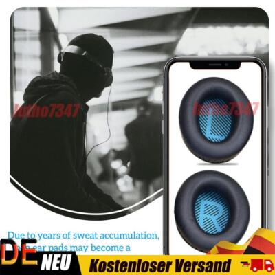 2x Ohrpolster für Bose Soundlink Around-Ear Wireless II Kopfhörer Kunstleder