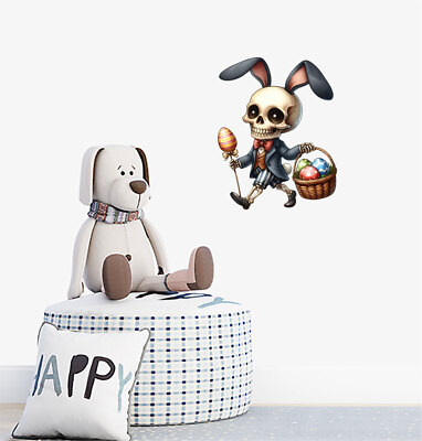 Ostern Skelett Ei Wandbild Schlafzimmer bunt Laptop Vinyl Aufkleber Abziehbilder a9105