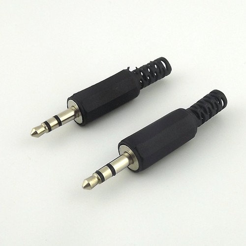10x 3.5mm Stereo Male Plug Jack Audio Adapter Connector DIY Plastic Cover Handle - Picture 3 of 6