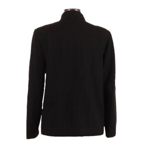 Marella Black Minimalist Contemporary Full Zip Jacket Size 12 Essential - Picture 2 of 10