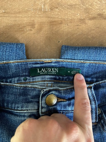 Lauren Ralph Lauren Women's Classic Straight Jeans Mid-Rise Stretch Size 4 - Picture 3 of 3