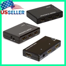 HDMI Cable Switch Box Hub IR Remote Selector 2x1 3x1 5x1 Auto-Switcher 2.0 1080p
