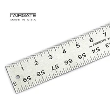 Fairgate 60" Standard Aluminum English Ruler 20-160