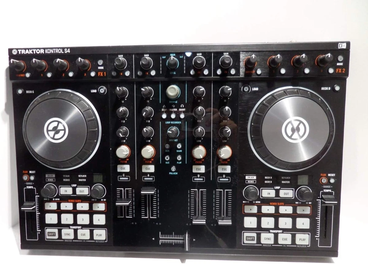 美品訳ありTRAKTOR KONTROL S4 MK2 DJコントローラー Native Instruments Traktor Kontrol S4 MK2 Pro DJ Controller 4-Deck