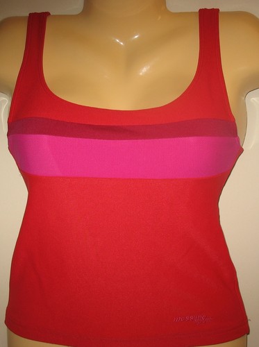 MOSSIMO - MEDIUM - LINED - NO BRA -TANKINI BATHING SUIT TOP - RED, PINK, PURPLE - Picture 3 of 3