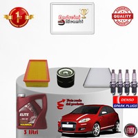 Inspektionskit Filter ÖL Kerzen Fiat Bravo II 1.4 16V 66KW 90CV Von 2011->