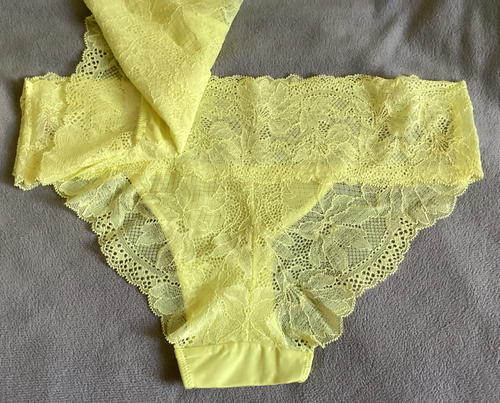GEORGE - 2 Pairs Yellow Bandeau Briefs Satin & Lace Size 12 - BNWT - Picture 7 of 10