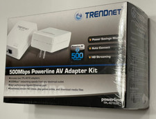 TRENDnet TPL-401E2K Powerline 500 AV Gigabit Adapter Kit Up to 500Mbps
