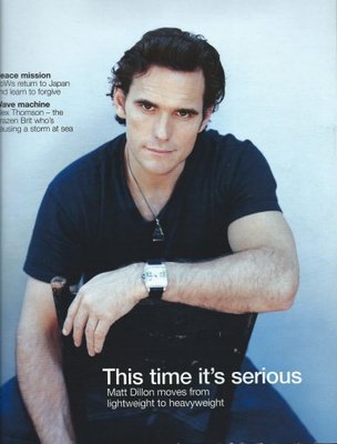 MATT DILLON interview THIS TIME ITS SERIOUS UKmag ONE DAY ISSUE HTF
