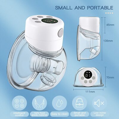 Momcozy Hands Free, Portable M5 Double Breast Pump Electric With 3 Modes And 9 Levels KSA
