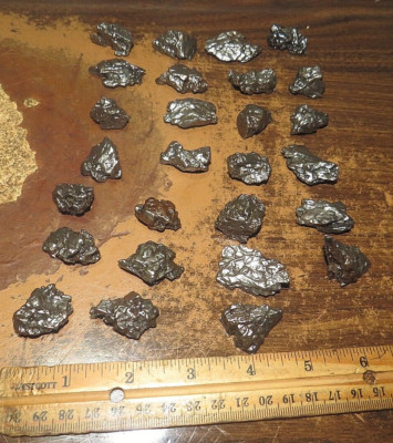 500 gm LOT OF  CAMPO DEL CIELO METEORITE CRYSTALS 15-20 GMS IN SIZE 1/2 KILO JAL