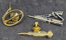 3 Vintage General Dynamics Product Pins Tie Clasp, TurboSquid?, Standard Missle?