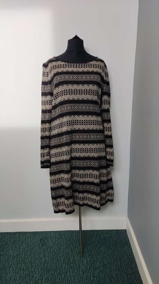 Monsoon jumper dress/tunic in black and cream CHARITY SALE - Main Image