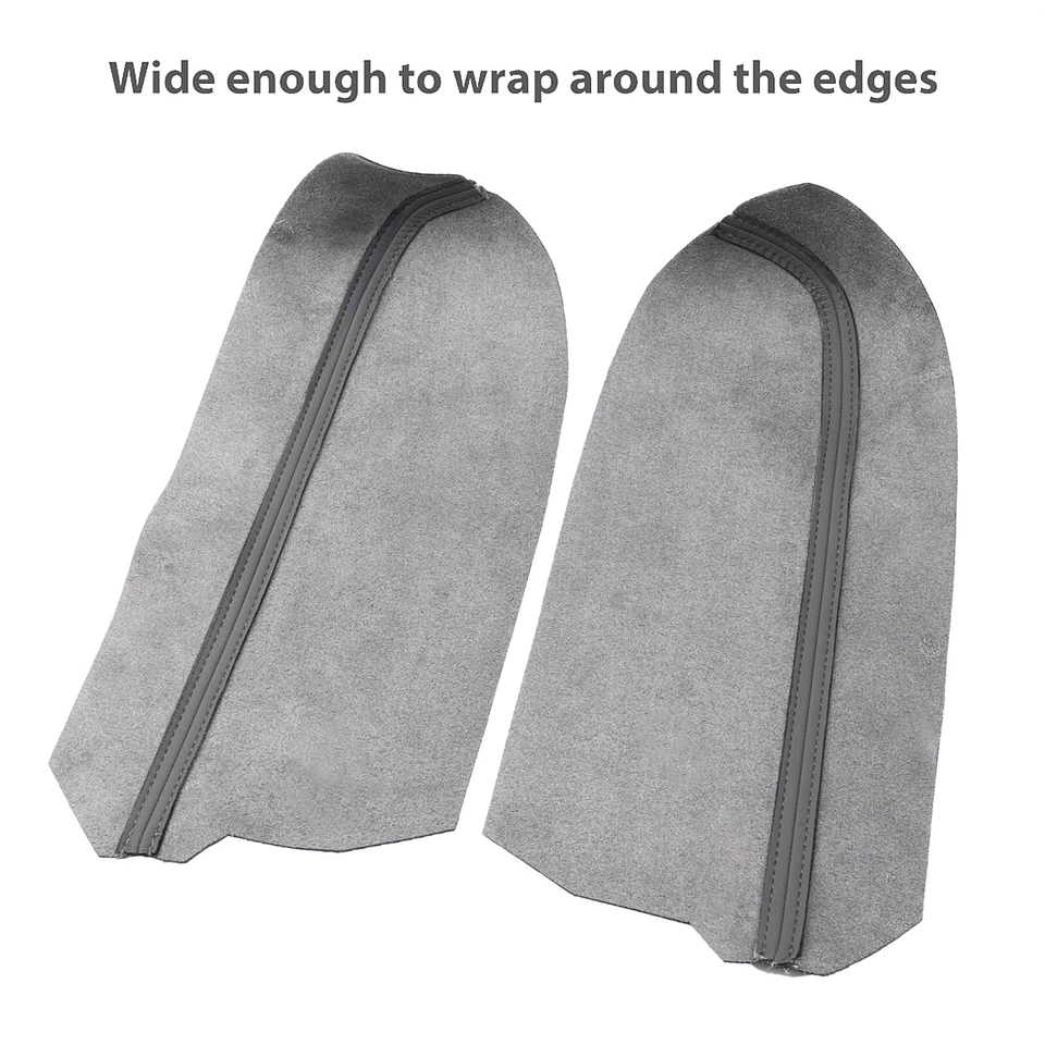 Compatível com 2004-2009 Toyota Prius painel porta frontal apoio de braço vinil capa couro cinza - Imagem 4 de 4