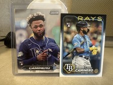 2024 Topps Stadium Club Junior Caminero Rookie Card #223 - Rays