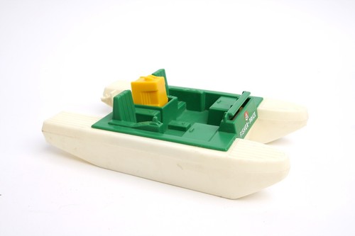 VTG Fisher Price Adventure People Wilderness Patrol PONTOON BOAT, RANGER & DOG - Picture 5 of 23
