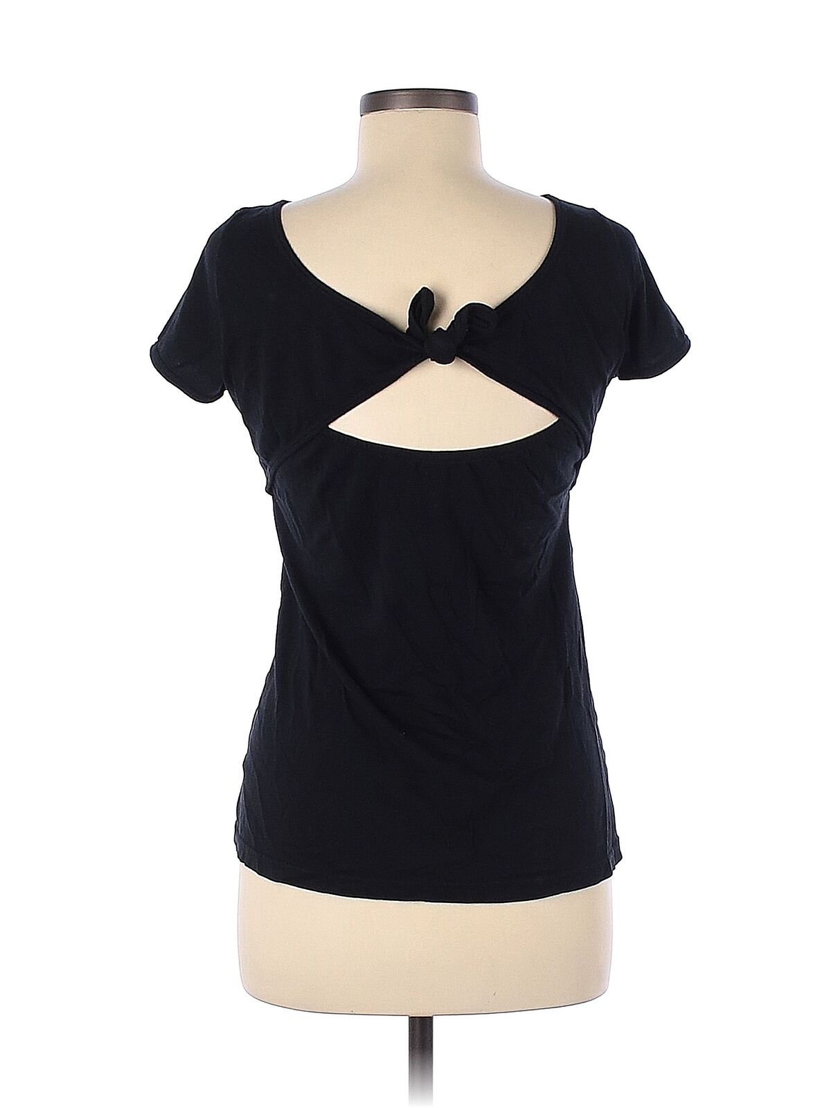 Theory Women Black Short Sleeve T-Shirt M - image 2
