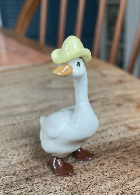 Retired Hagen Renaker Father Goose with Yellow Hat Figurine | eBay