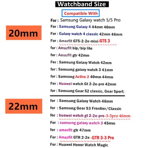Silicone Ocean Sport Band Strap For Samsung Galaxy Watch 3 4 5 Bracelet 20/22 MM - Bild 12 von 22