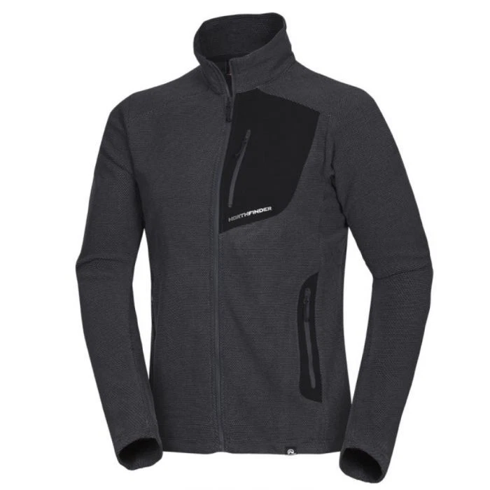 NORTHFINDER - BELLAMY FULL ZIP FLEECE MEN'S M BLACK
