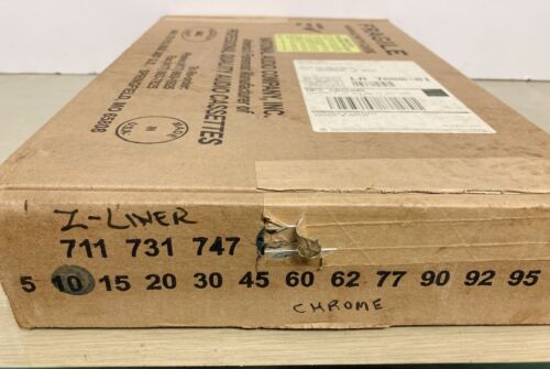 National Audio Supply - #751 HiBias 10 min cinta de casete en blanco - caja de 71 - Nuevo de Lote Antiguo - Imagen 3 de 3