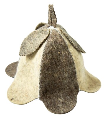 Sauna hat for women Wool Felt Flower Bell Memorial Day Gift