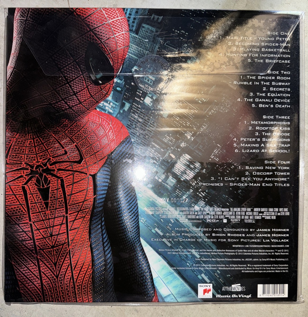 未使用The Amazing Spider-Man PICTURE record 未使用The Amazing Spider-Man PICTURE record Unused The