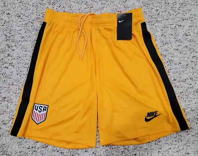nike yellow soccer shorts