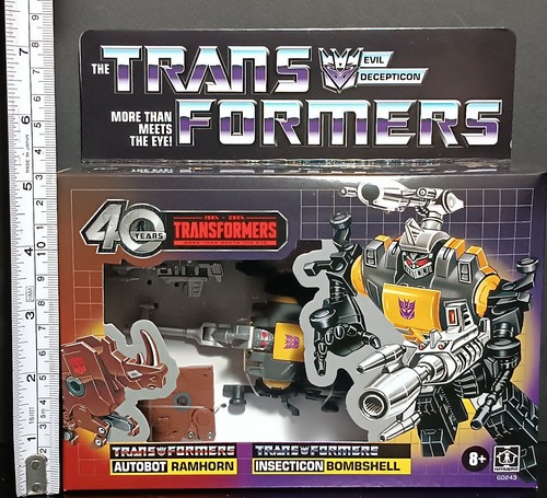 TRANSFORMERS 2024 G1 RETRO INSECTICON BOMBSHELL & RAMHORN ROBOT SET MISB SEALED - Picture 2 of 23