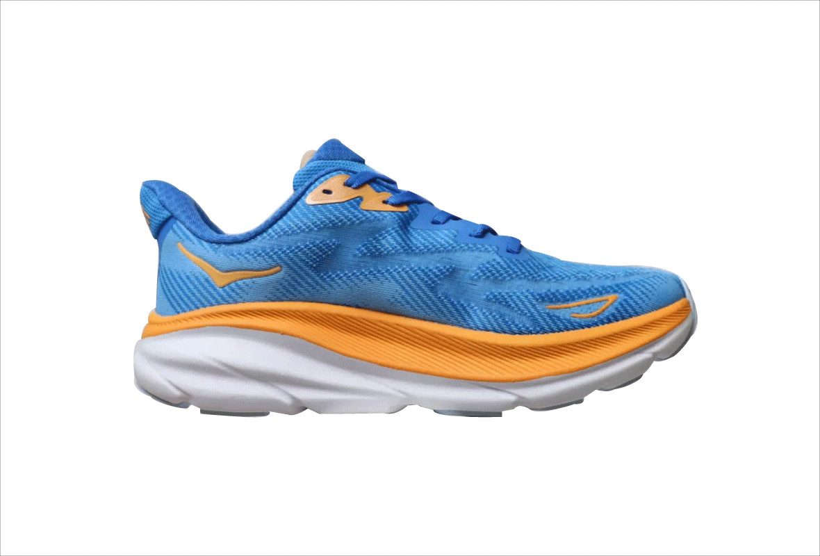 Nuevo HOKA Nuevo One Clifton 9 Para hombres Correr Cielo Costero Todo A Bordo 9.5 Reino Unido
