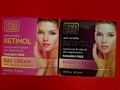 2 PACK ANTI WRINKLE RETINOL DAY &NIGHT CREAM MOISTURIZE &REFRESH