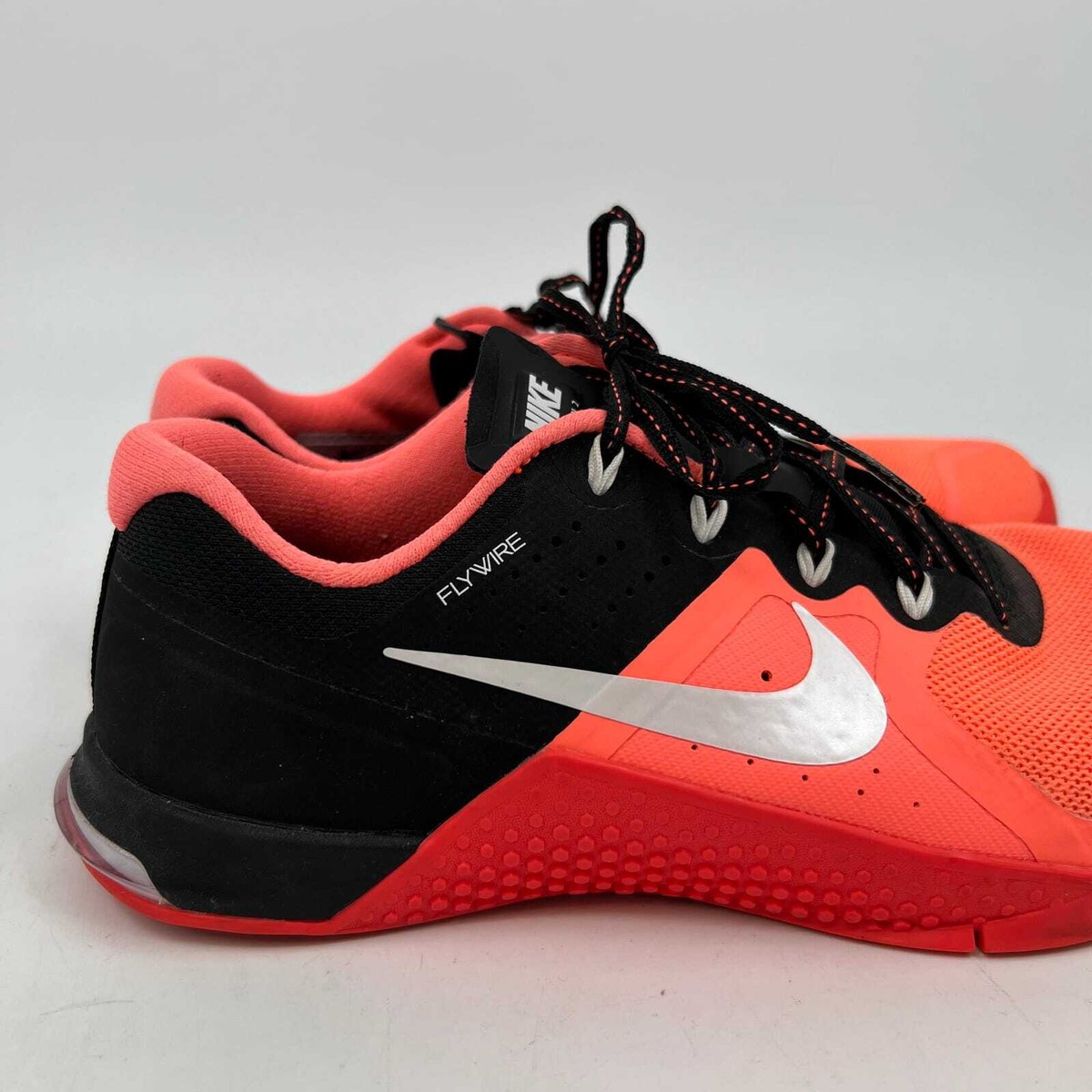 Nike Orange Black Flywire Running Sneakers | Size 8.5 | eBay