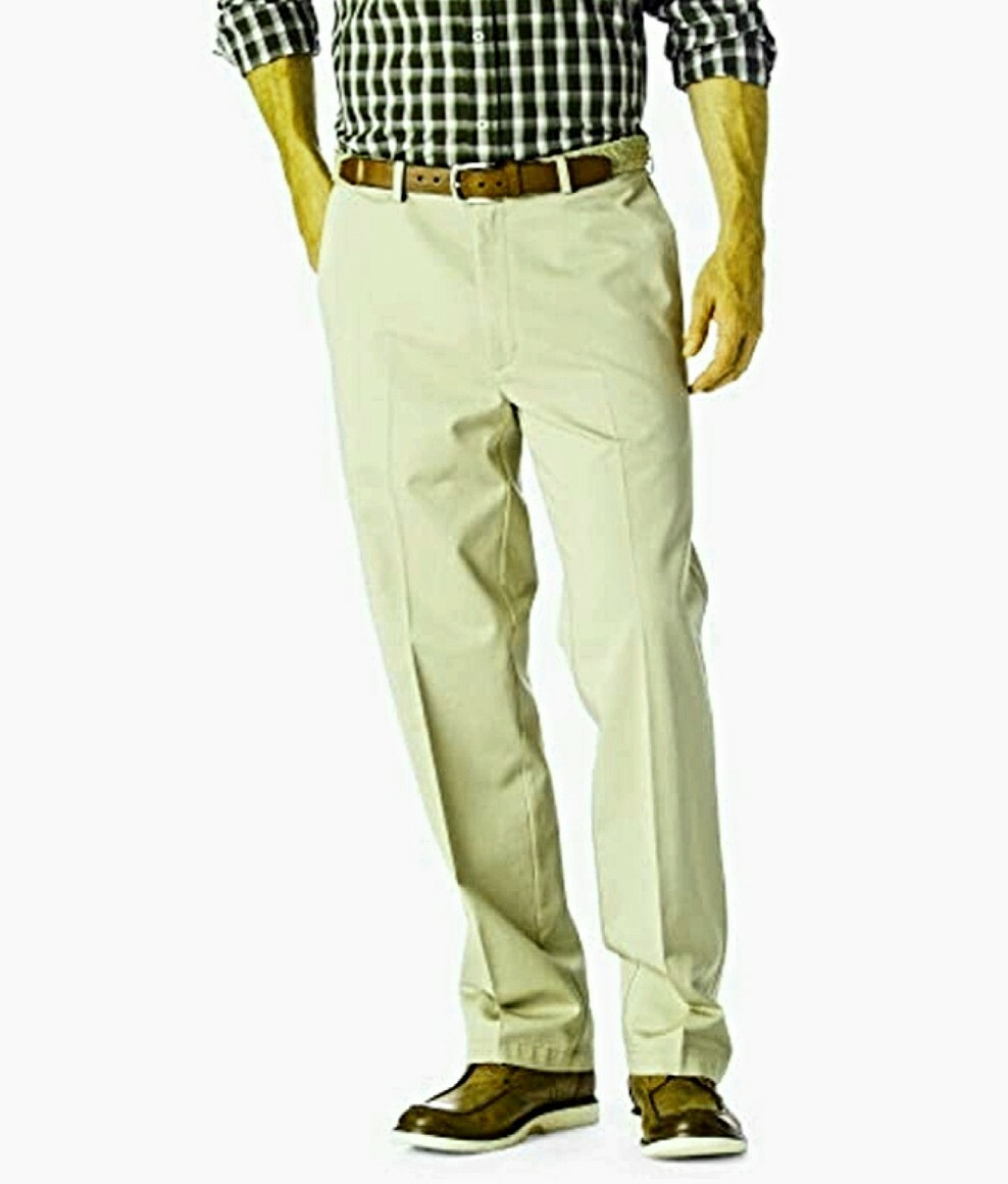 Haggar VIP Trouser Khaki Flat Front 40W x 30L NWT | eBay