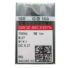 100ST&Uuml;CKE Groz Beckert  DCX1 B27 Industrie Serger Overlock N&auml;hnadeln-DCX27 12/80