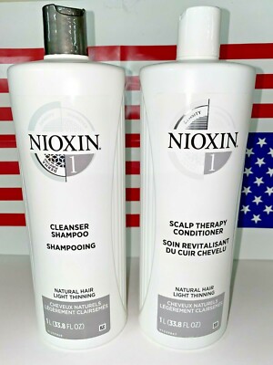 Nioxin System 1 Duo Set   (Shampoo & Conditioner 33.8 oz each)  