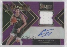 2019 Select X-Factor Memorabilia Signatures Purple 82/99 Ersan Ilyasova Auto w6f