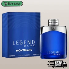 Mont Blanc Legend Blue 3.3 oz EDP Cologne for Men, new sealed Box, Free Shipping